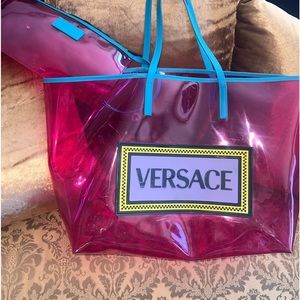 VERSACE PVC TOTE BAG 90s Retro collection SS 2019 *SCRATCHED* NO OFFERS